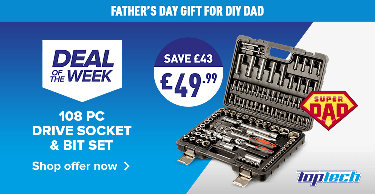 FATHERS DAY GIFT FOR DIY DAD DEAL SAVE 43 7 WEEK 108 PC DRIVE SOCKET L iy Shop offer now 